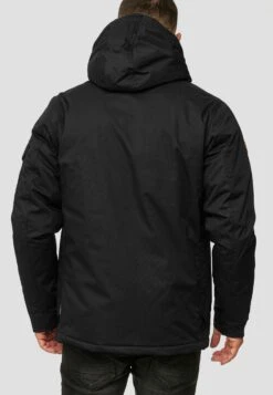 Indicode Jeans Winterjassen Winterjas Elmhurts Heren Zwart -Indicode Jeans Verkoop 328c7e1cae93de948137ff446402e8eb