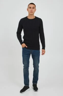 Indicode Jeans Crewneck Truien Trui PAULETTA Heren Zwart -Indicode Jeans Verkoop 332fff76921e2fed4e5ca8b779880153