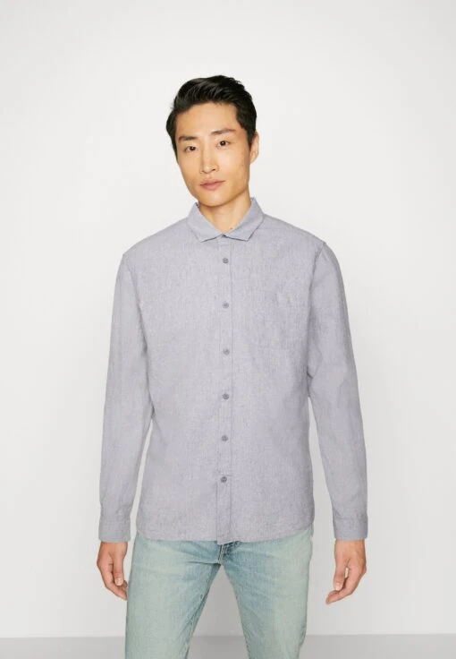 Indicode Jeans Mirko - Overhemd - Pewter -Indicode Jeans Verkoop 3331e0de664a4be09bde64cb0033a443