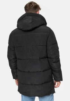 Indicode Jeans Parkas Winterparka Kasper Heren Zwart -Indicode Jeans Verkoop 339e3a6bea679c2903876afd1ba02512