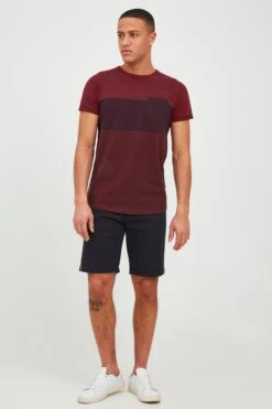 Indicode Jeans T-shirts Shirt Heren Rood / Bordeaux -Indicode Jeans Verkoop 33cc1e06eb0ef9765ca74df0ef073f15