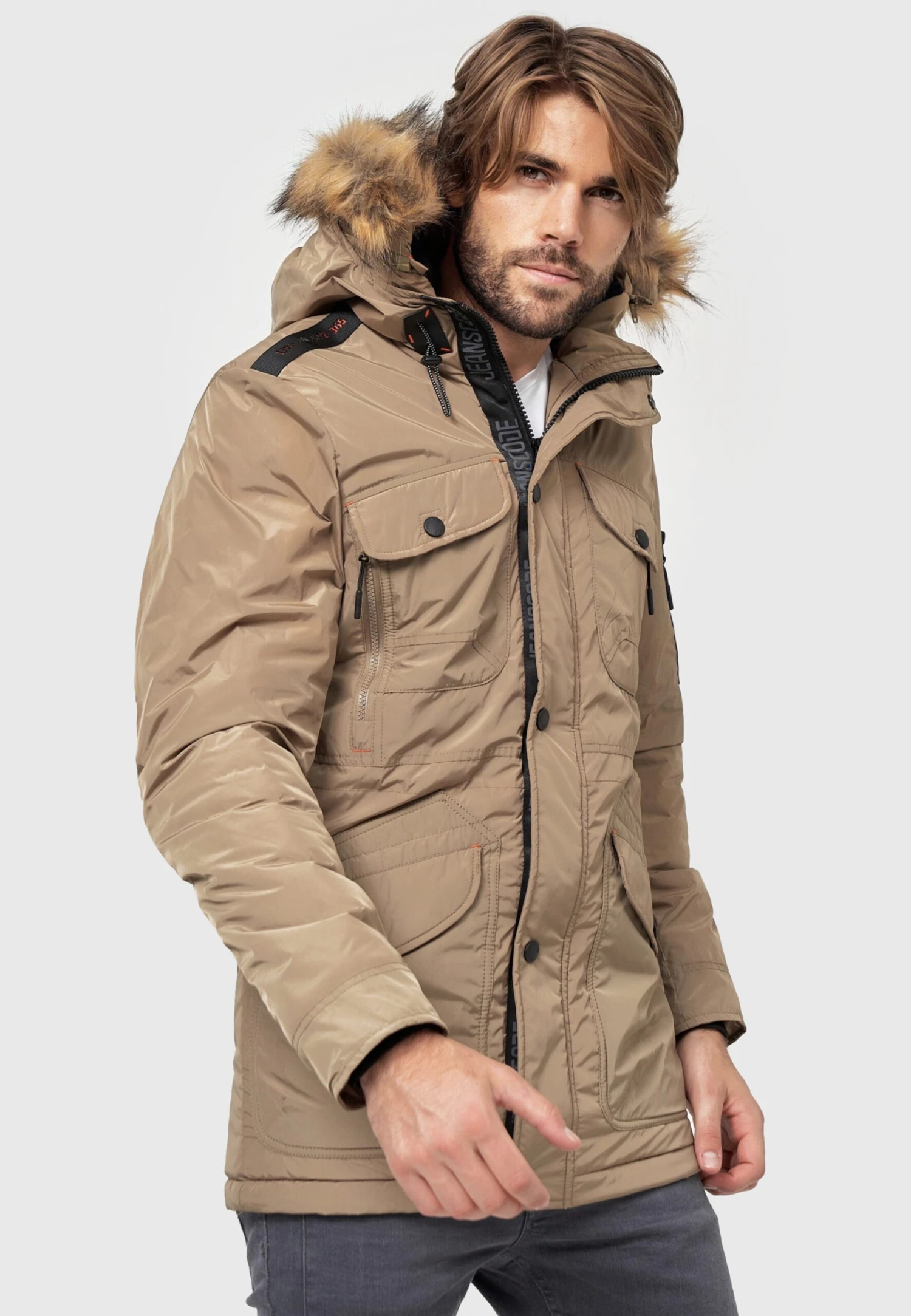Indicode Jeans Parkas Winterparka Carpelan Heren Bruin 2 Indicode Jeans Parkas Winterparka Carpelan Heren Bruin - Image 2