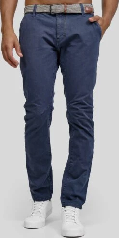 Indicode Jeans Chinos Regular Chino Spence Heren Blauw