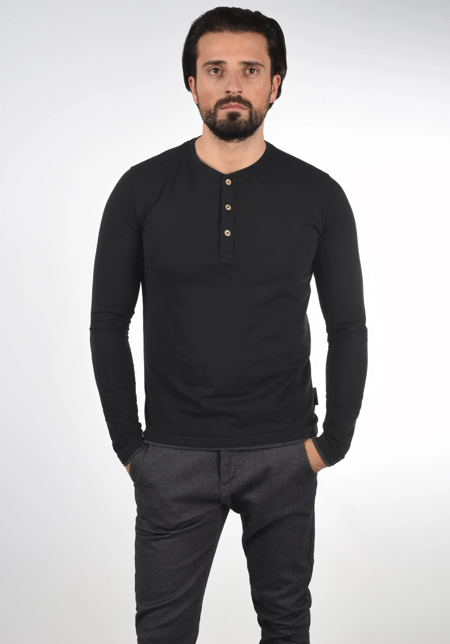 Indicode Jeans Idgifford - Longsleeve - Black 1 Indicode Jeans Idgifford - Longsleeve - Black