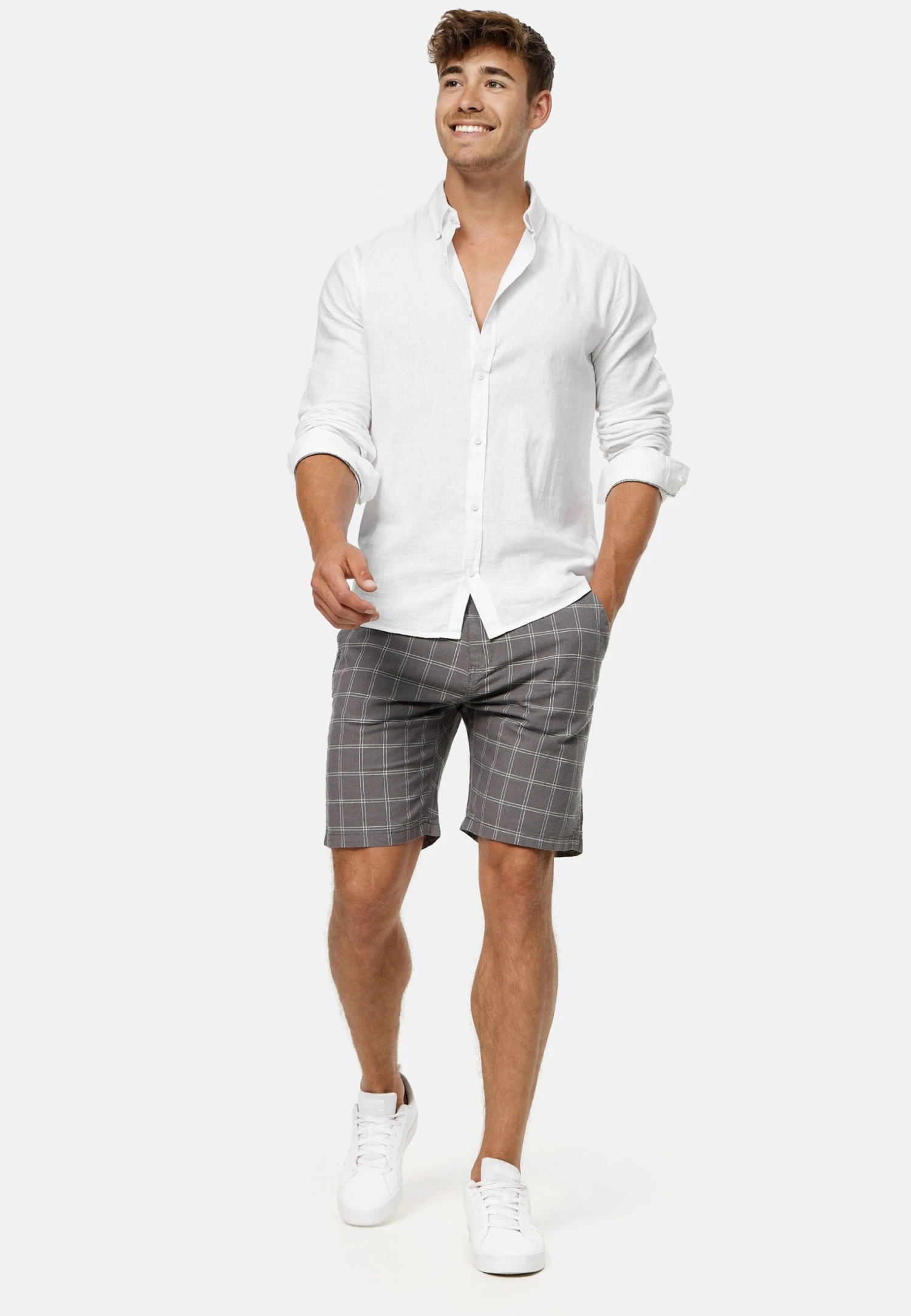 Indicode Jeans Corvallis - Shorts - Pewter 2 Indicode Jeans Corvallis - Shorts - Pewter - Image 2