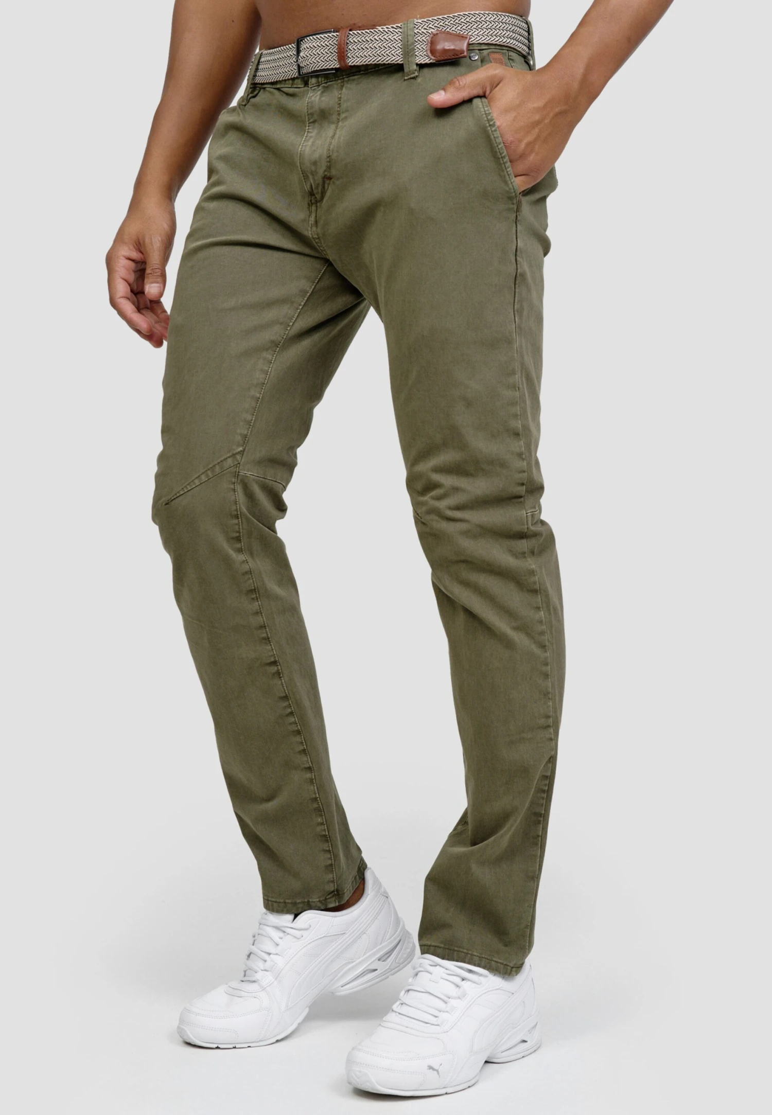 Indicode Jeans Chinos Regular Chino Spence Heren Groen 5 Indicode Jeans Chinos Regular Chino Spence Heren Groen - Image 5