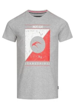 Indicode Jeans Leonardo - T-Shirt Print - Grey Mix