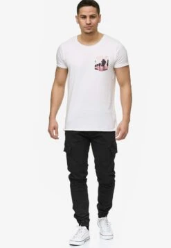 Indicode Jeans Cargobroeken Tapered Cargobroek August Heren Zwart -Indicode Jeans Verkoop 36cb3c336acc1994673d97202fedff21