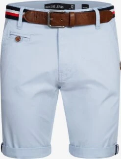 Indicode Jeans Chino Shorts Regular Chino Creel Heren Pastelblauw