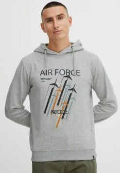 Indicode Jeans Idforzo - Hoodie - Light Grey Mix