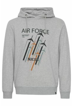 Indicode Jeans Idforzo - Hoodie - Light Grey Mix -Indicode Jeans Verkoop 37af07ea46424b5a9528092bbf862b24