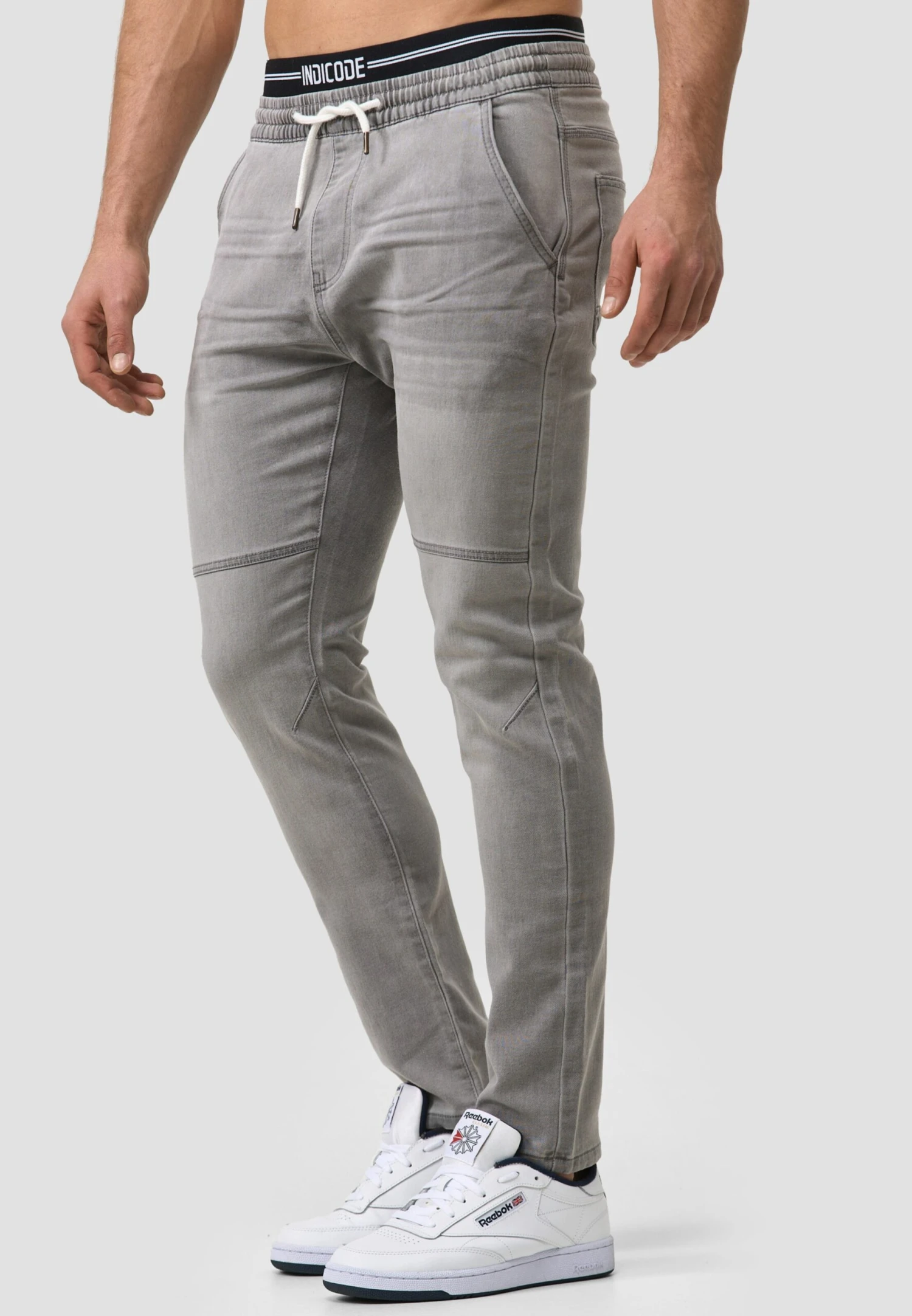 Indicode Jeans Pantalons Slimfit Broek Fabrizio Heren Grijs 4 Indicode Jeans Pantalons Slimfit Broek Fabrizio Heren Grijs - Image 4