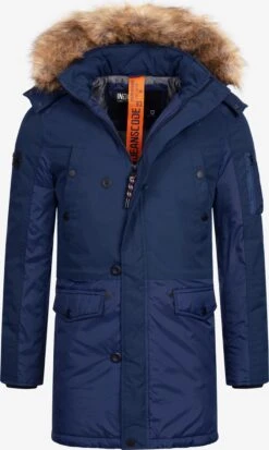 Indicode Jeans Parkas Winterparka Jarl Heren Blauw