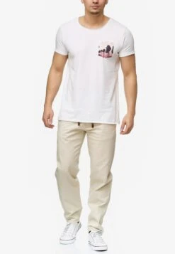 Indicode Jeans Pantalons Regular Broek Veneto Heren Wit -Indicode Jeans Verkoop 3bd6163b3121e731cdf6d916ea98981c