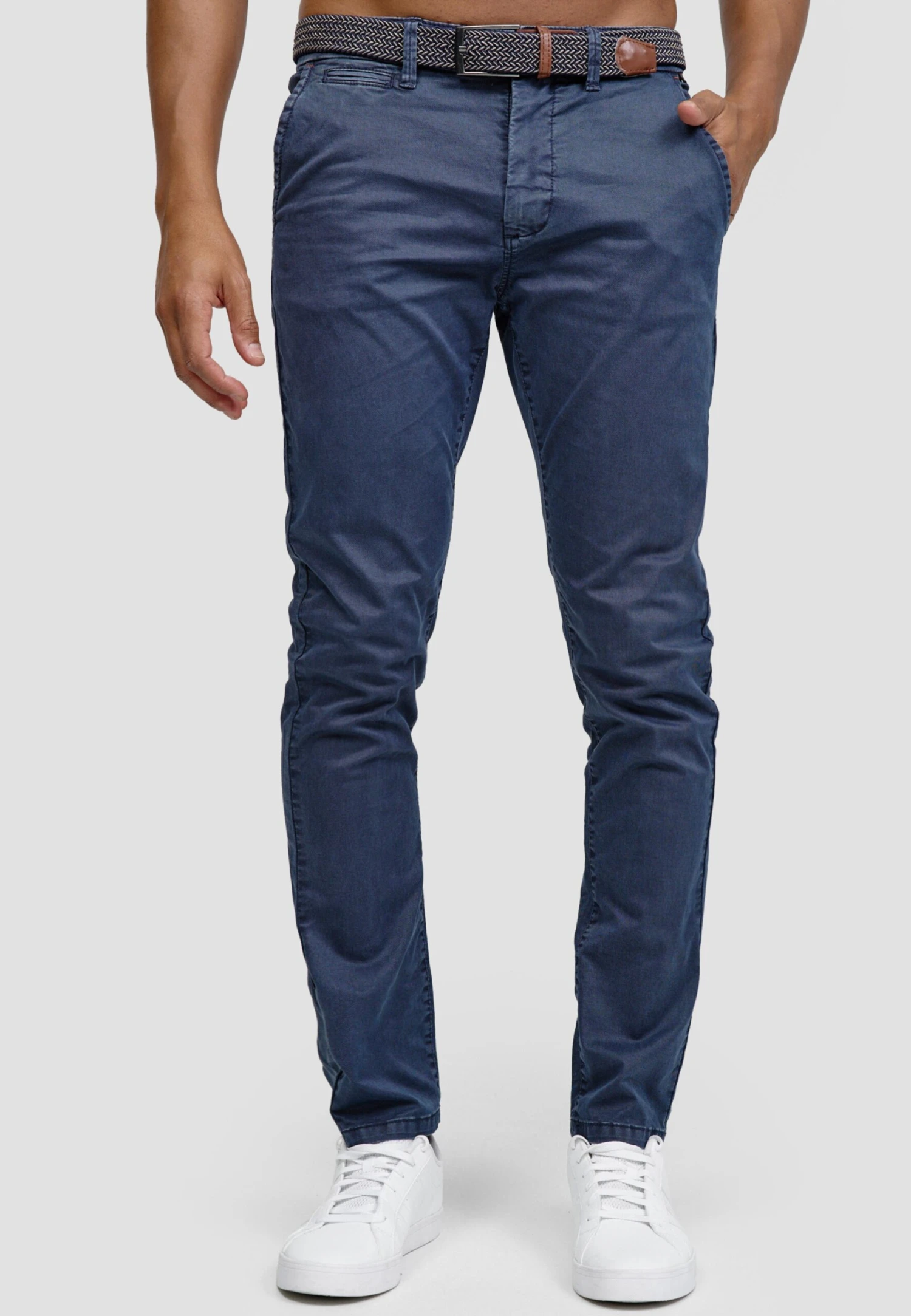Indicode Jeans Chinos Regular Chino Heren Blauw 3 Indicode Jeans Chinos Regular Chino Heren Blauw - Image 3