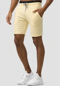 Indicode Jeans Sweat Shorts Regular Broek Yates Heren Pasteelgeel -Indicode Jeans Verkoop 3cb7bd64f08074e95c0f0533ba8f89ac