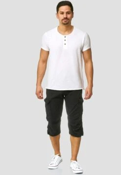 Indicode Jeans Cargo Shorts Regular Cargobroek Nicolas Heren Zwart -Indicode Jeans Verkoop 3d4572cf8f33b8fb999300e324ebf09b