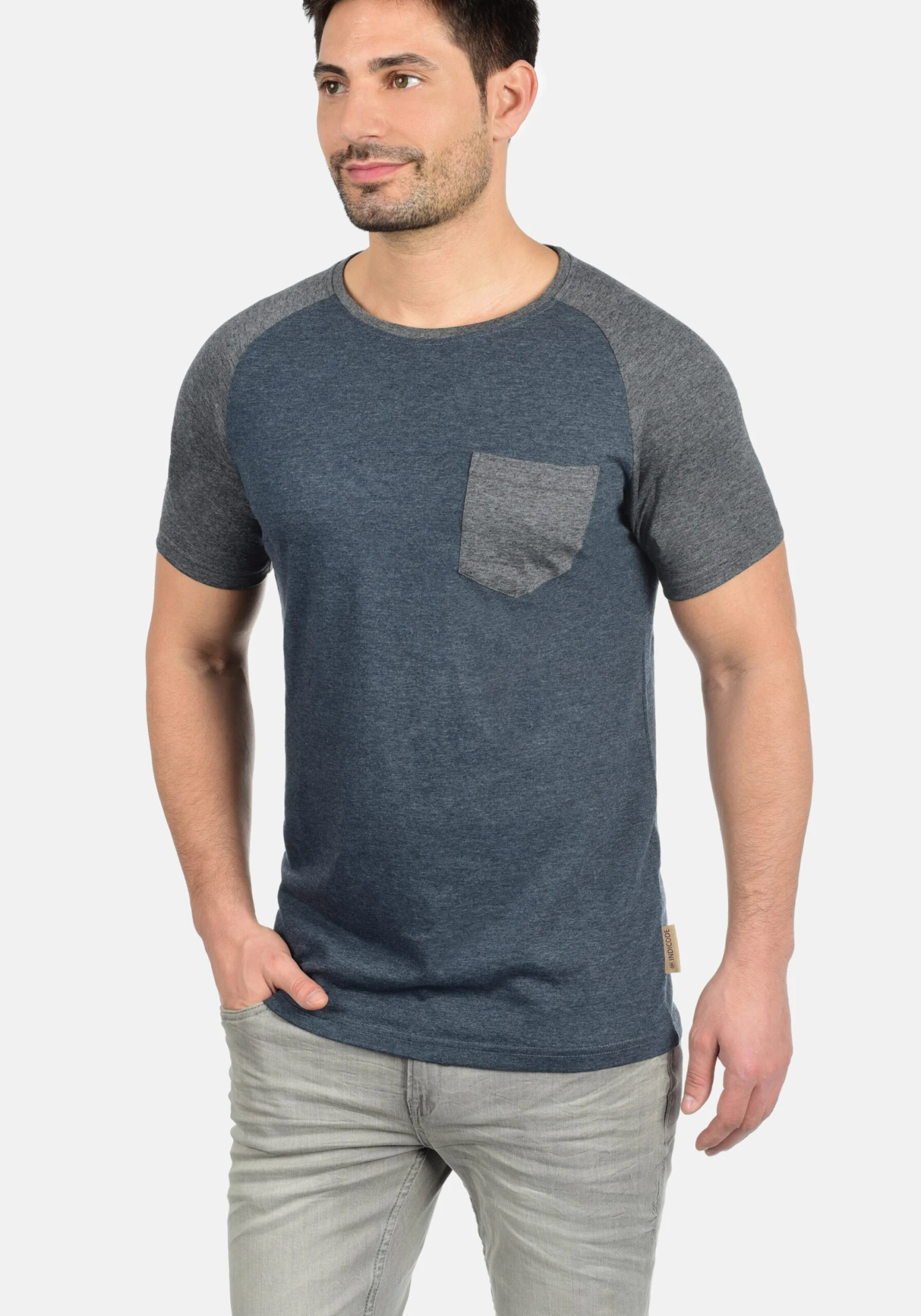 Indicode Jeans T-shirts Shirt Gresham Heren Navy 2 Indicode Jeans T-shirts Shirt Gresham Heren Navy - Image 2