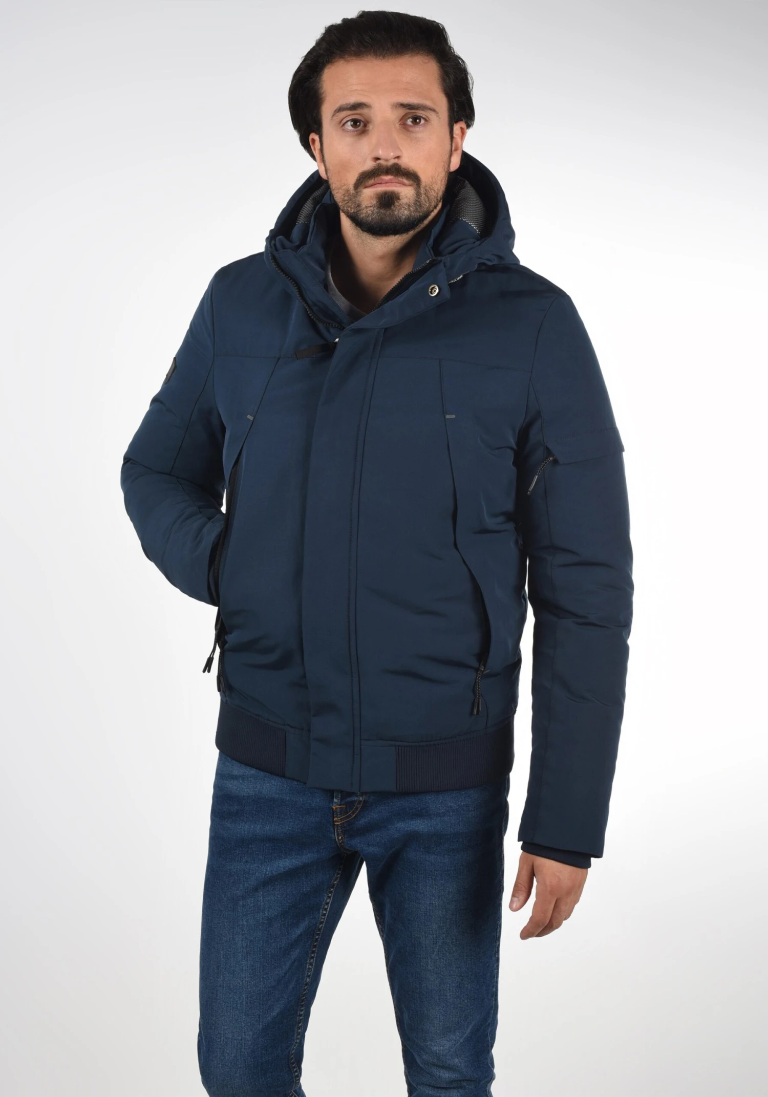 Indicode Jeans Winterjassen Winterjas Madot Heren Navy 2 Indicode Jeans Winterjassen Winterjas Madot Heren Navy - Image 2