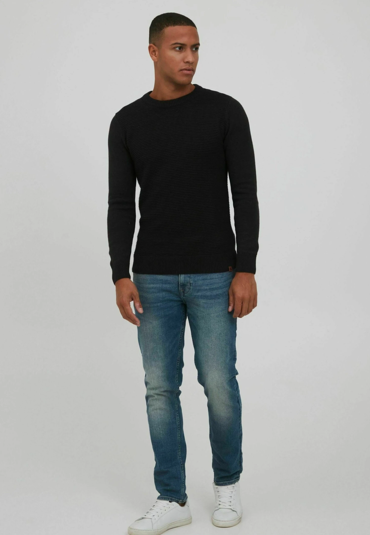 Indicode Jeans Idricardo - Trui - Mottled Grey 2 Indicode Jeans Idricardo - Trui - Mottled Grey - Image 2