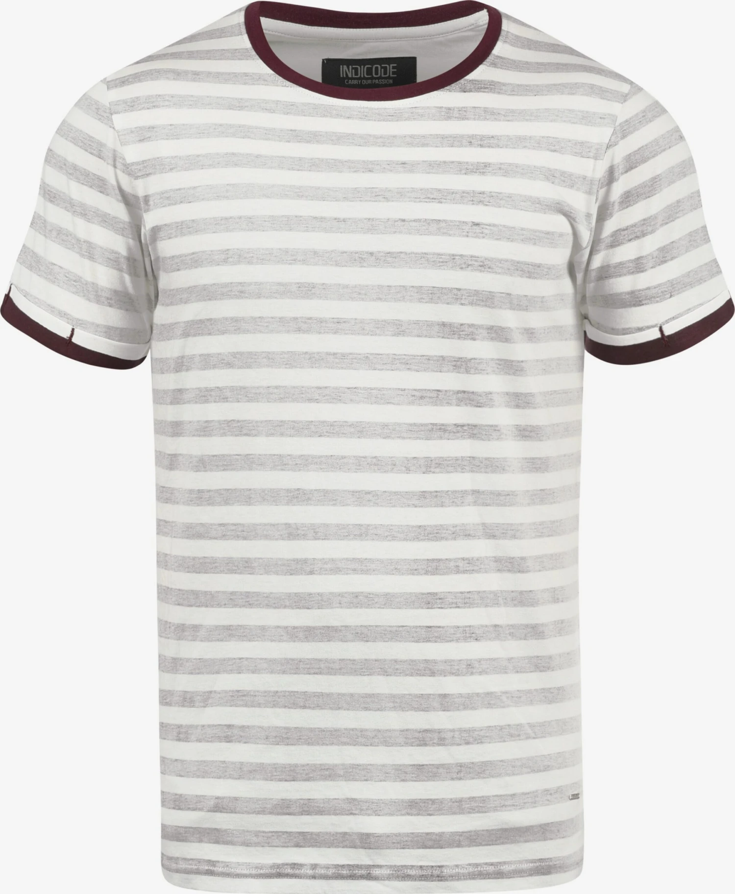 Indicode Jeans T-shirts Shirt Reni Heren Grijs 1 Indicode Jeans T-shirts Shirt Reni Heren Grijs