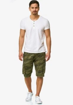Indicode Jeans Cargo Shorts Regular Cargobroek Monroe Cargo ZA Heren Grasgroen -Indicode Jeans Verkoop 40604dff4c6a3906b01f769af63aec92
