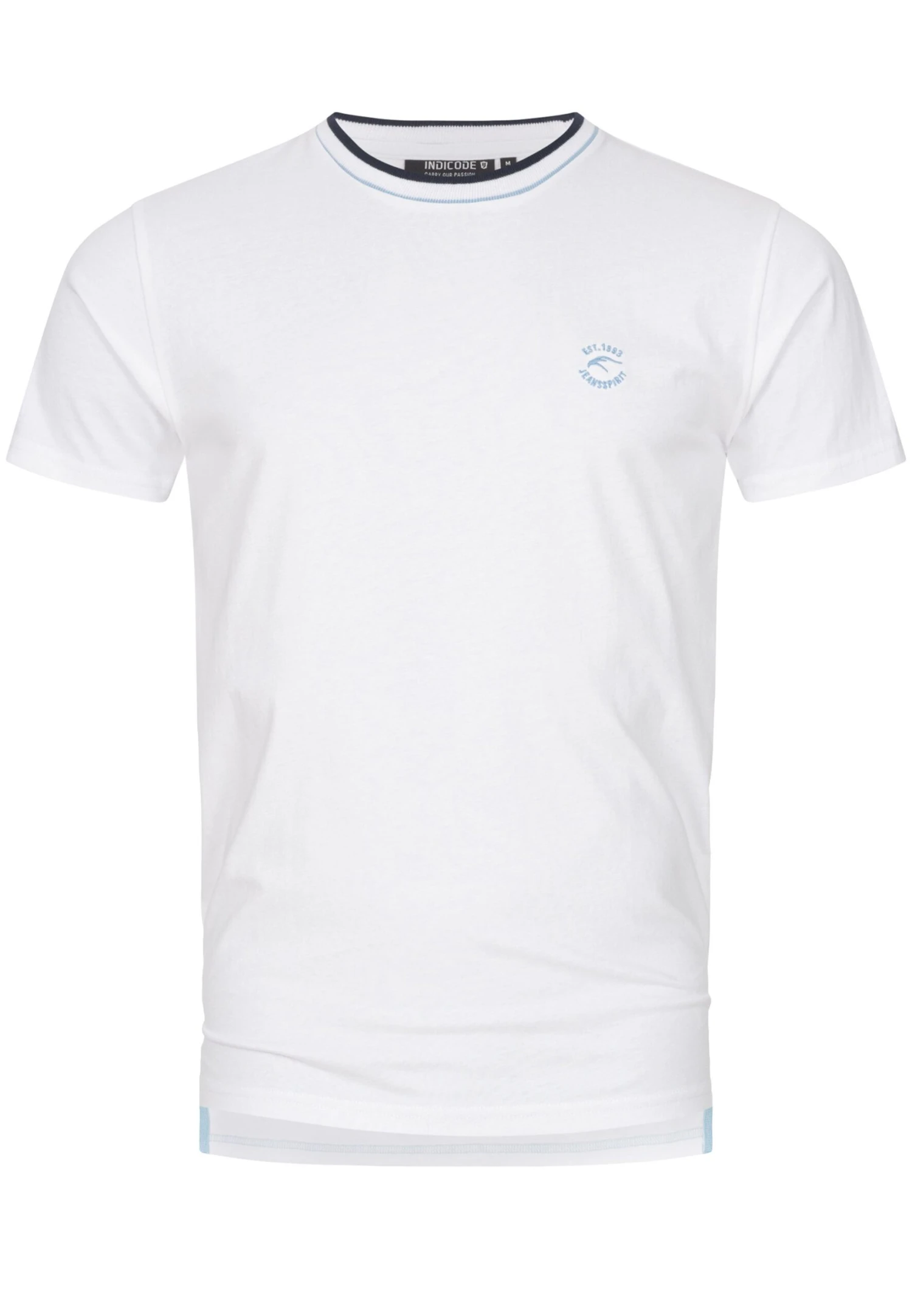 Indicode Jeans T-Shirt Basic - Offwhite 4 Indicode Jeans T-Shirt Basic - Offwhite - Image 4