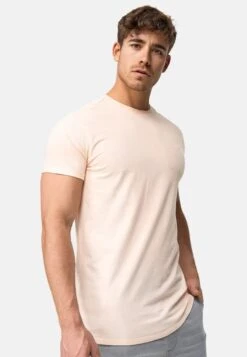 Indicode Jeans Kloge - T-Shirt Basic - Pale Peach -Indicode Jeans Verkoop 4132437170404599858f5cace048c23a