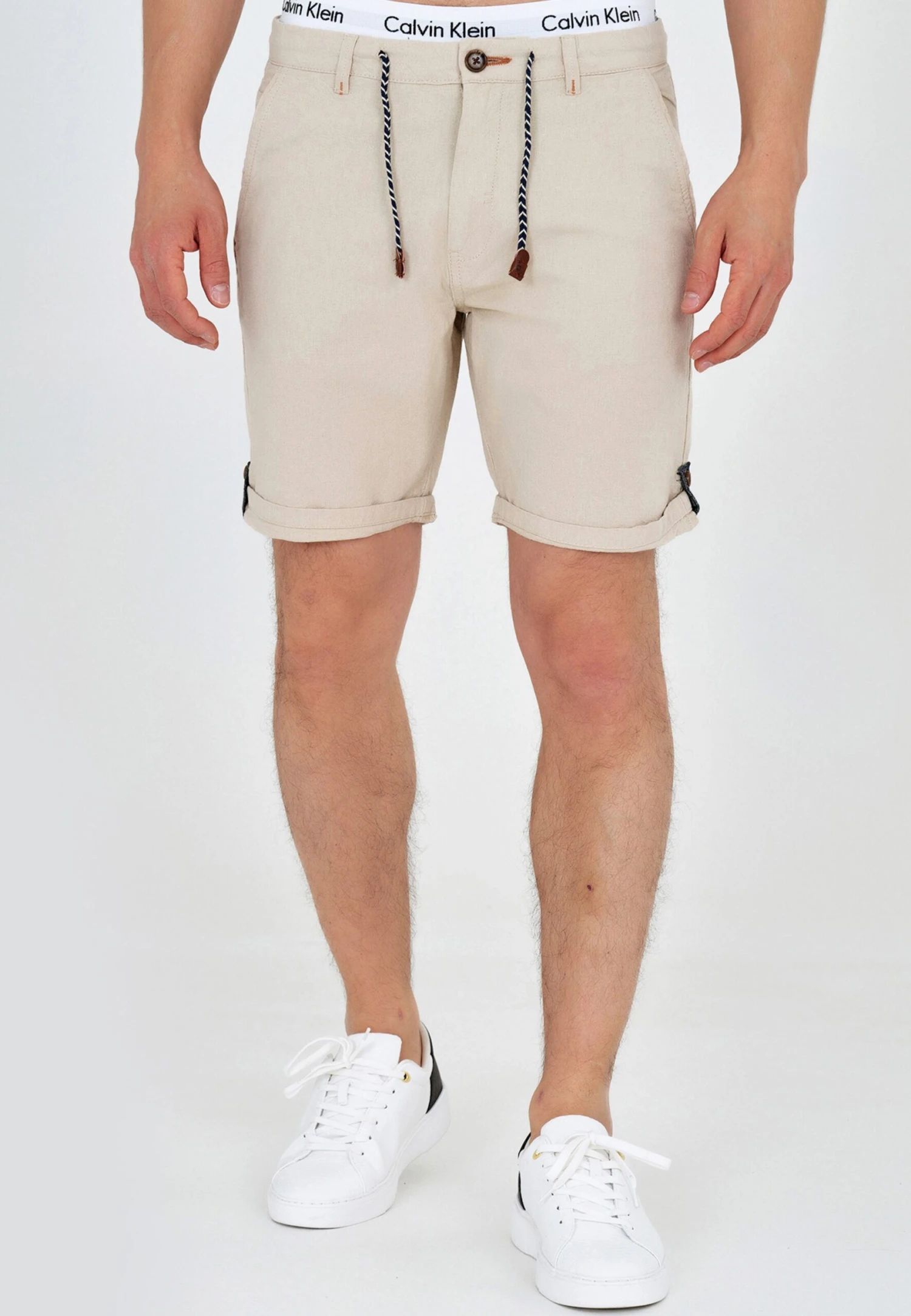 Indicode Jeans Chino Shorts Regular Chino Beauvals Heren Crème 2 Indicode Jeans Chino Shorts Regular Chino Beauvals Heren Crème - Image 2