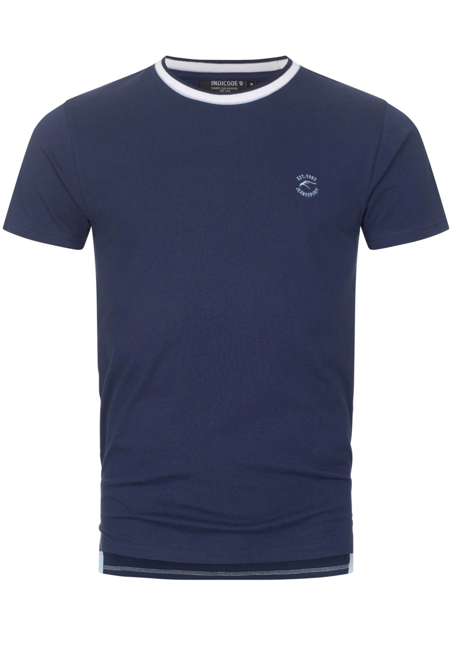 Indicode Jeans T-Shirt Basic - Navy 5 Indicode Jeans T-Shirt Basic - Navy - Image 5