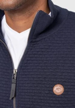 Indicode Jeans Bermie - Sweater Met Rits - Navy -Indicode Jeans Verkoop 42855cc05b1b42b3a76e7a3fb1cfd81b