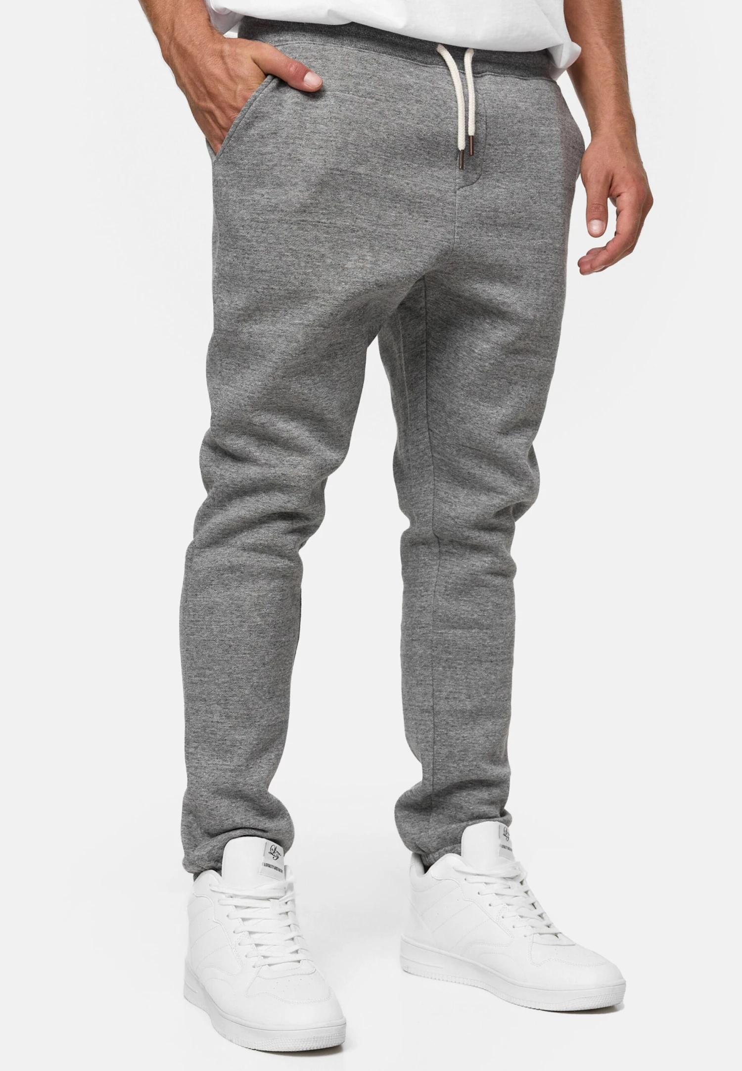 Indicode Jeans Sweatpants Regular Broek Richmond Heren Grijs Gemêleerd 5 Indicode Jeans Sweatpants Regular Broek Richmond Heren Grijs Gemêleerd - Image 5