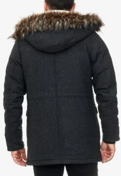 Indicode Jeans Parkas Winterparka Baynes Heren Zwart -Indicode Jeans Verkoop 4389dde5dd85793c76688fcd5601ceab