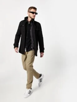 Indicode Jeans Tussenjassen Tussenjas Brendan Heren Zwart -Indicode Jeans Verkoop 44398c561e040a8cdf0deabadd39be3f