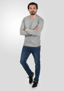 Indicode Jeans Crewneck Truien Trui Ricardo Heren Grijs -Indicode Jeans Verkoop 45841e0cab797b5ad352bbc8d7e52546