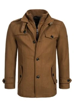 Indicode Jeans Brandan - Halflange Jas - Camel -Indicode Jeans Verkoop 4667a51def7844fe8eca5510bcc55448