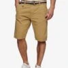 Indicode Jeans Chino Shorts Regular Chino Cuba Heren Camel
