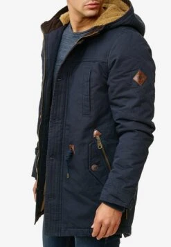 Indicode Jeans Parkas Winterparka Barge Heren Donkerblauw -Indicode Jeans Verkoop 46e2d0461ee850c0ec176d8d390bf221