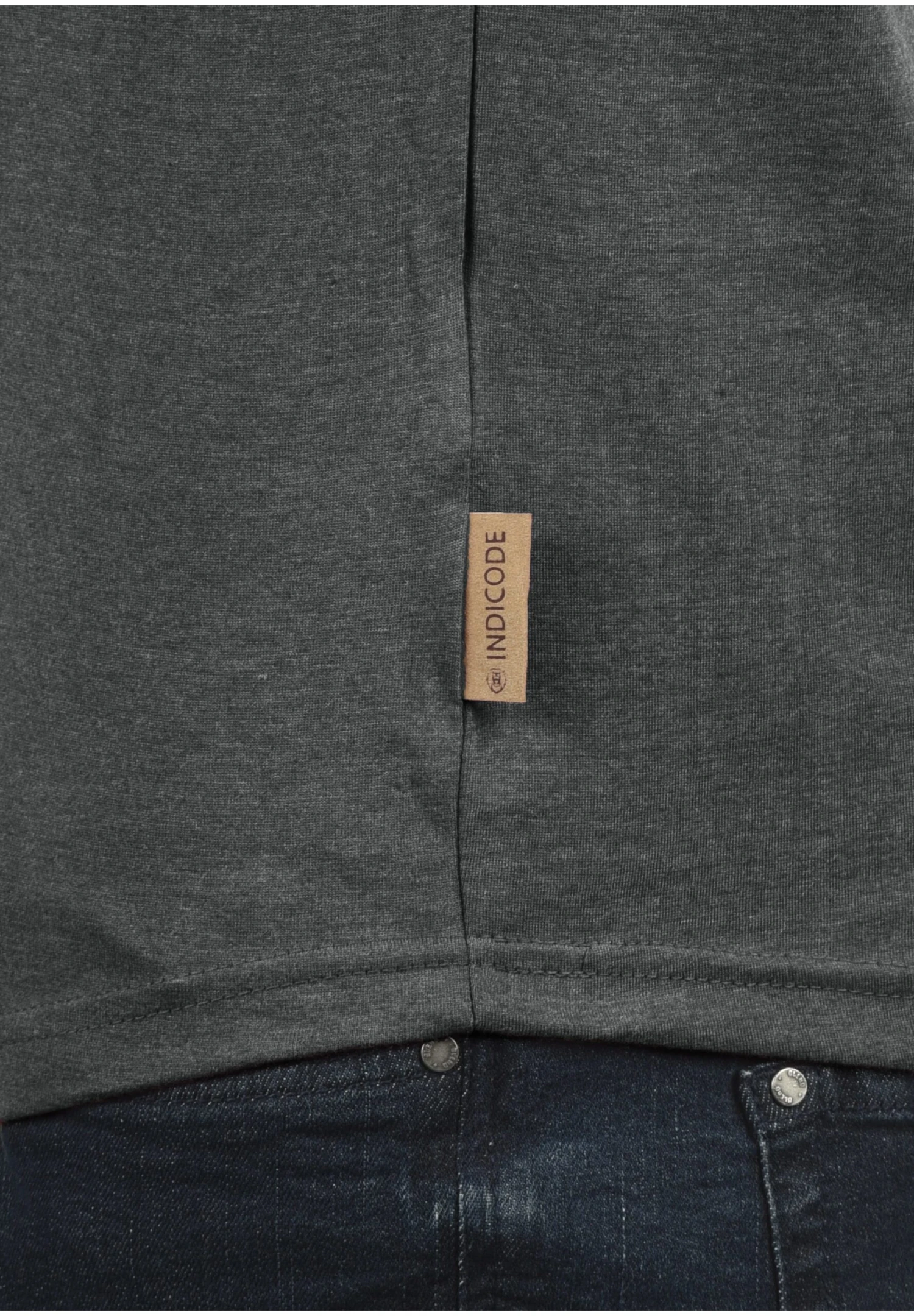 Indicode Jeans Idpaxton - T-Shirt Print - Mottled Dark Grey 5 Indicode Jeans Idpaxton - T-Shirt Print - Mottled Dark Grey - Image 5