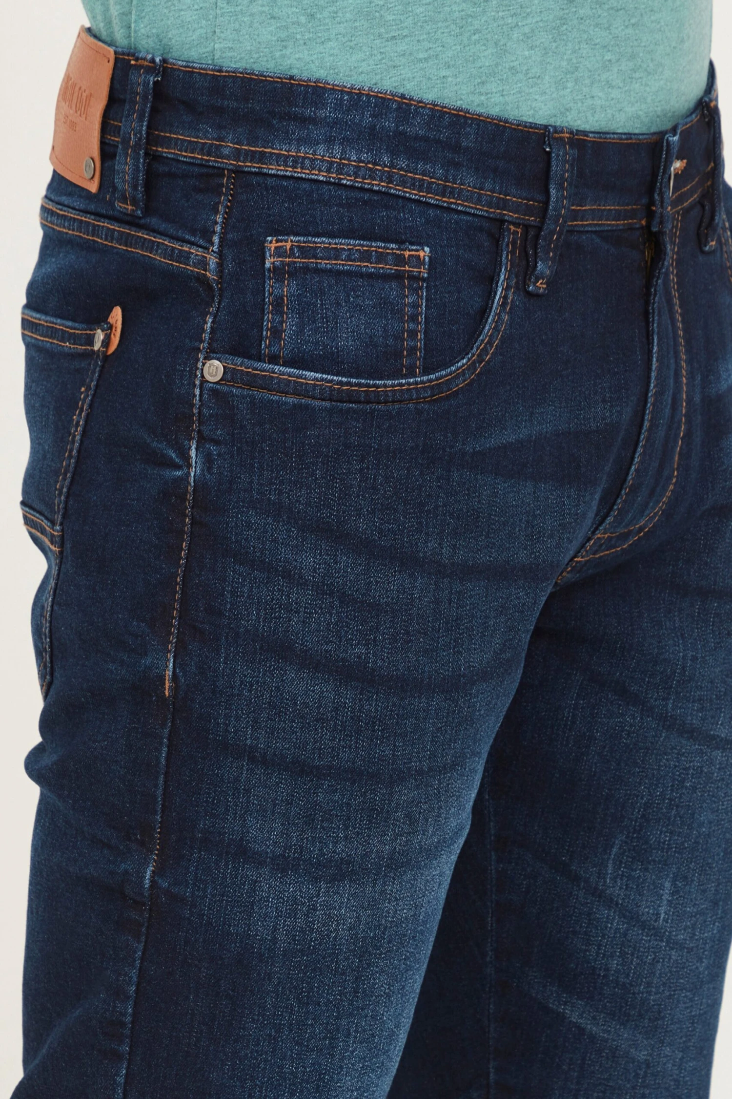 Indicode Jeans Denim Shorts Slimfit Jeans Quince Heren Donkerblauw 5 Indicode Jeans Denim Shorts Slimfit Jeans Quince Heren Donkerblauw - Image 5