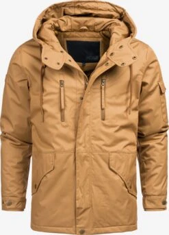 Indicode Jeans Winterjassen Winterjas Elmhurts Heren Sand
