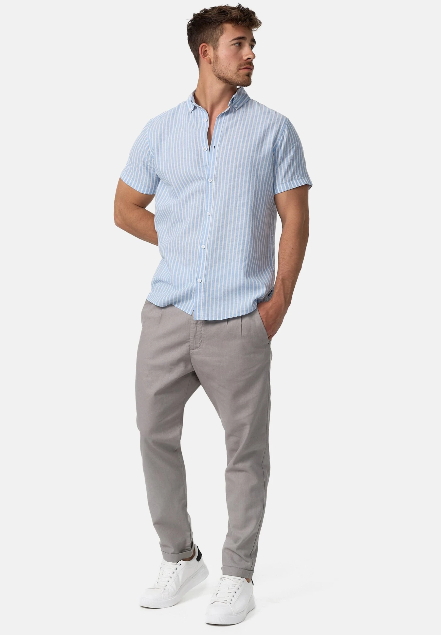 Indicode Jeans Cunningham - Broek - Lt Grey 2 Indicode Jeans Cunningham - Broek - Lt Grey - Image 2