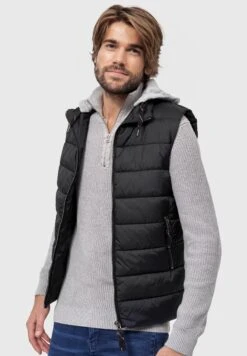 Indicode Jeans Stockton - Bodywarmer - Black -Indicode Jeans Verkoop 4a27c2b1493043ae841902e2ef8d2160