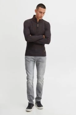 Indicode Jeans Coltruien Trui Idvalero Heren Navy / Bruin -Indicode Jeans Verkoop 4b61fa06259ccfaef67a6fc81bb930df