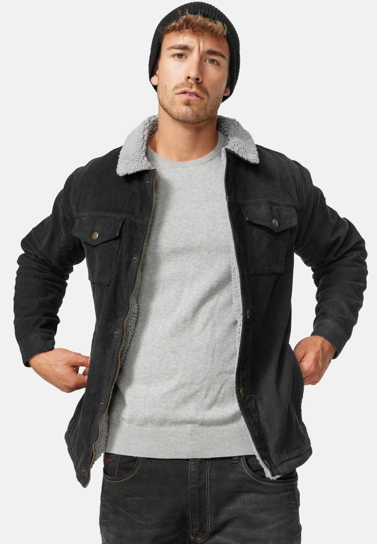 Indicode Jeans Tussenjassen Tussenjas Tonni Heren Zwart 5 Indicode Jeans Tussenjassen Tussenjas Tonni Heren Zwart - Image 5