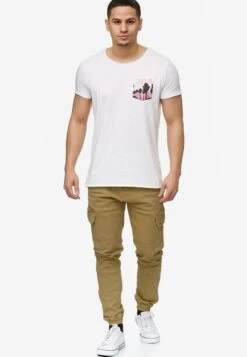 Indicode Jeans Cargobroeken Tapered Cargobroek August Heren Brokaat -Indicode Jeans Verkoop 4c00889ad704f061eef8825d891ee98c