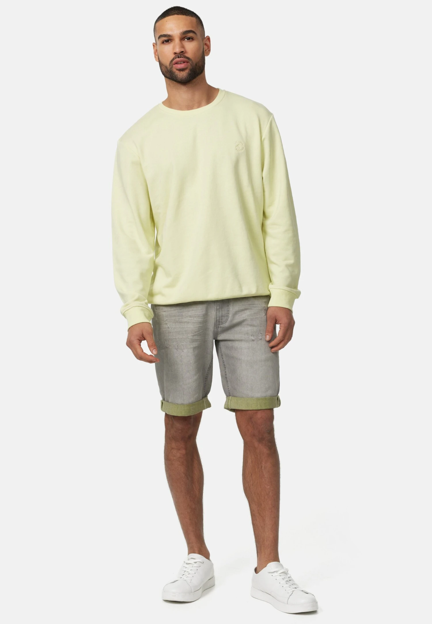 Indicode Jeans Denim Shorts Regular Jeans Zalento Heren Grijs 4 Indicode Jeans Denim Shorts Regular Jeans Zalento Heren Grijs - Image 4