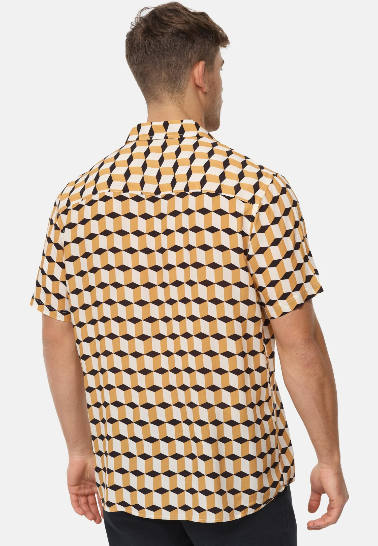 Indicode Jeans Kurzarm Inwalli - Overhemd - Black Mix 3 Indicode Jeans Kurzarm Inwalli - Overhemd - Black Mix - Image 3