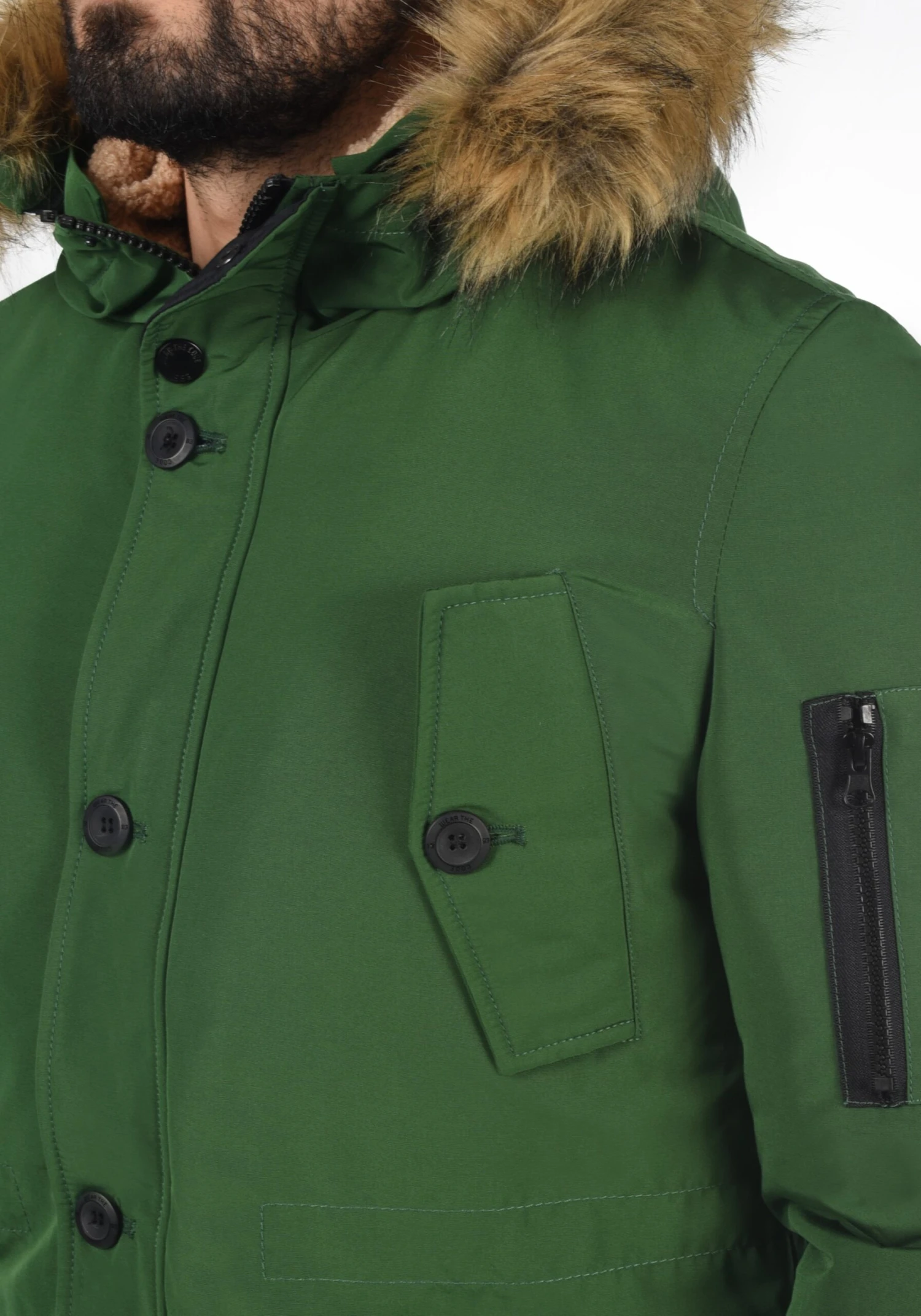 Indicode Jeans Parkas Winterparka Ruffy Heren Groen 5 Indicode Jeans Parkas Winterparka Ruffy Heren Groen - Image 5