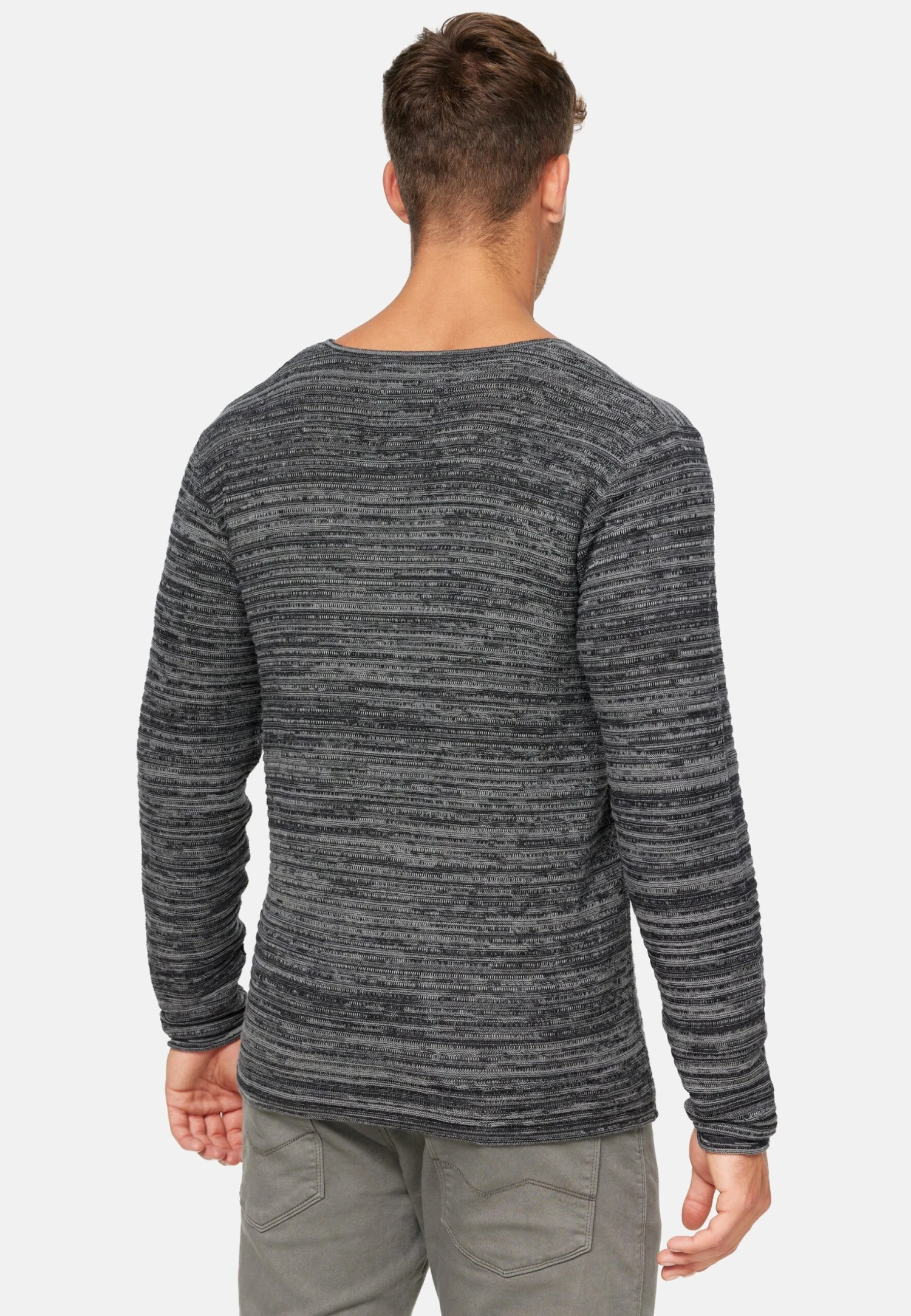 Indicode Jeans Trui - Charcoal Mix 3 Indicode Jeans Trui - Charcoal Mix - Image 3